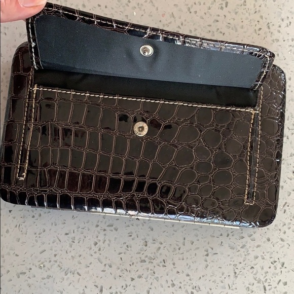 NWOT Black and silver clutch wallet - Picture 2 of 6